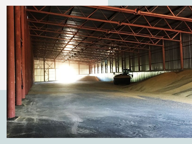 Строительство зернохранилищ в Ахтубинске