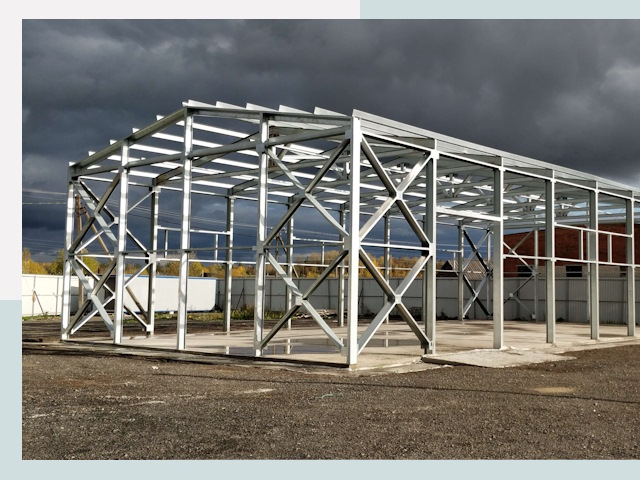 Двускатные ангары в Ахтубинск от 621 руб. за квадрат