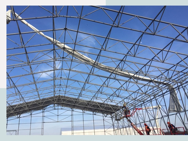 Шатровые ангары от 621 руб. в Ахтубинске и Астраханской области