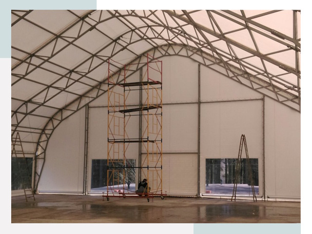 Шатровые ангары в Ахтубинске