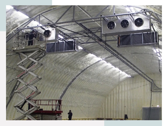 Оснащение ангаров в Ахтубинске