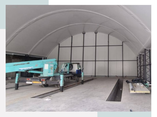 Внутреннее оснащение ангаров в Ахтубинске