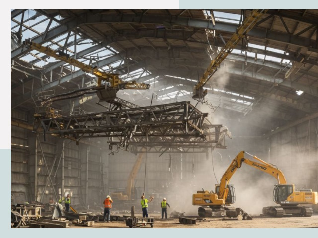 Демонтаж ангаров в Ахтубинске от 621 руб. за м²