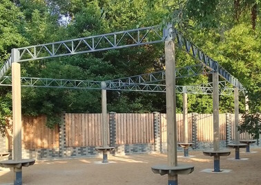 Терраса из металлоконструкций под ключ, проектирование, изготовление и монтаж от СтальСтрой-Хтб